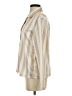 Nordstrom Rack 100% Polyester Stripes Tan Long Sleeve Blouse Size XS - photo 5