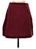 Unbranded 100% Polyester Solid Burgundy Casual Skirt Size S - photo 1