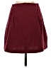 Unbranded 100% Polyester Solid Burgundy Casual Skirt Size S - photo 2