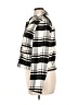 Zara 100% Polyester Plaid Checkered-gingham Stripes Black Ivory Jacket Size XL - photo 5