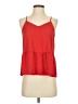 Olive and Oak 100% Polyester Red Sleeveless Top Size S - photo 1