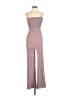 Timing Tweed Burgundy Jumpsuit Size L - photo 1