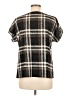 Assorted Brands Plaid Black Short Sleeve Blouse Size 8 - photo 2