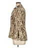 Essentials by Milano 100% Polyester Tweed Gold Long Sleeve Blouse Size XL - photo 5