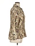Essentials by Milano 100% Polyester Tweed Gold Long Sleeve Blouse Size XL - photo 4