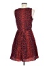 wren 100% Polyester Animal Print Red Cocktail Dress Size M - photo 2