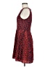 wren 100% Polyester Animal Print Red Cocktail Dress Size M - photo 5