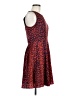 wren 100% Polyester Animal Print Red Cocktail Dress Size M - photo 4