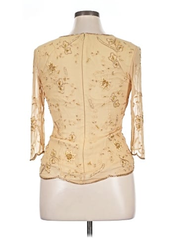 Scala 3/4 Sleeve Silk Top (view 2)