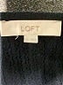 Ann Taylor LOFT 100% Polyester Black Blue Long Sleeve Blouse Size L - photo 7