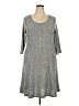 Cloud Chaser Chevron-herringbone Gray Casual Dress Size 2X - photo 1