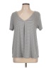 SO Stripes Gray Short Sleeve T-Shirt Size L - photo 1