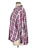 wonderly 100% Rayon Plaid Pink 3/4 Sleeve Button-Down Shirt Size XXL - photo 5