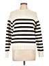Caslon 100% Polyester Stripes Ivory Turtleneck Sweater Size M - photo 1