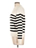 Caslon 100% Polyester Stripes Ivory Turtleneck Sweater Size M - photo 5