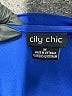 City Chic 100% Polyester Blue Short Sleeve Blouse Size 18 Plus (M) - photo 4