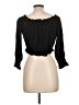Shein Black 3/4 Sleeve Blouse Size 12 - photo 2