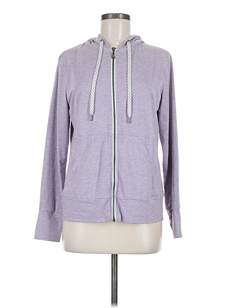 Pre-owned Member's Mark Zip Up Hoodie In Purple