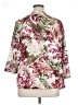 Alfred Dunner 100% Polyester Floral Burgundy Kimono Size XL - photo 2