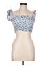 Storia 100% Cotton Blue Sleeveless Blouse Size L - photo 1