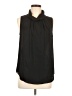 Anne Klein 100% Polyester Black Sleeveless Blouse Size 8 - photo 1
