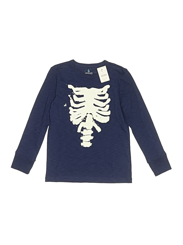 Crewcuts Kids' Long Sleeve T-shirt In Blue