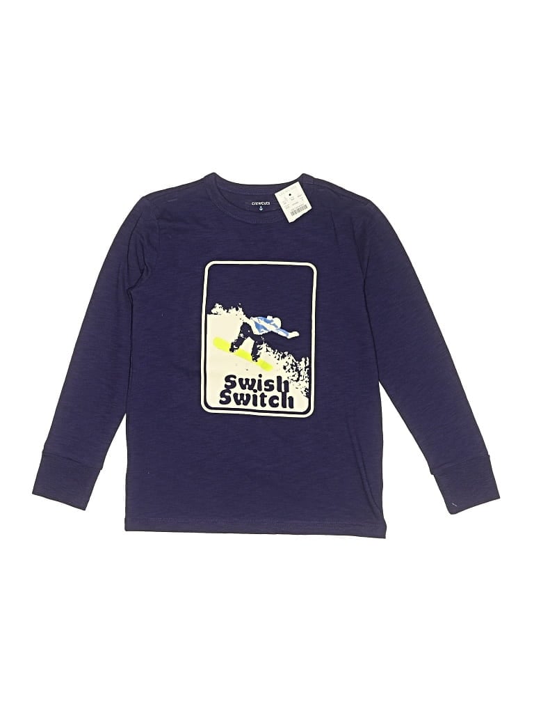 Crewcuts Kids' Long Sleeve T-shirt In Purple
