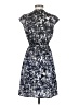 H&M 100% Polyester Print Blue Cocktail Dress Size 4 - photo 2