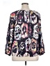 Nic + Zoe Blue 3/4 Sleeve Blouse Size 1X - photo 2