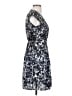 H&M 100% Polyester Print Blue Cocktail Dress Size 4 - photo 4