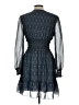Max Studio 100% Polyester Paisley Blue Cocktail Dress Size L - photo 2