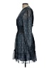 Max Studio 100% Polyester Paisley Blue Cocktail Dress Size L - photo 5