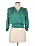 Monteau Teal 3/4 Sleeve Blouse Size L - photo 1