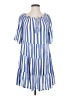 Primark 100% Viscose Stripes Blue Casual Dress Size 4 - photo 1