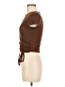 Just Polly Brown Short Sleeve Top Size M - photo 5