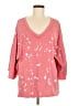 Easel 100% Cotton Stars Pink 3/4 Sleeve Blouse Size M - photo 1