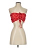 Shein 100% Polyester Red Tube Top Size 4 - photo 1