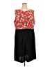 Flutter Graphic Black Cocktail Dress Size 3X - photo 1