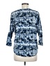 Hannah Blue 3/4 Sleeve Blouse Size M - photo 2