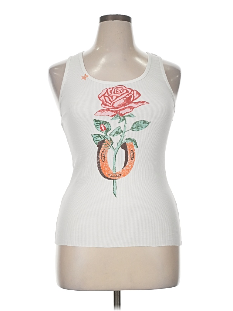 Assorted Brands Sleeveless T-shirt In White