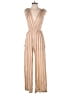 Cool Change Stripes Tan Jumpsuit Size S - photo 1