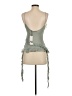 Zara 100% Polyester Green Sleeveless Blouse Size S - photo 2