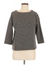 Tahari Gray 3/4 Sleeve Top Size M - photo 1