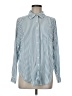 Torrid Stripes Blue Long Sleeve Button-Down Shirt Size Med Plus (00) - photo 1