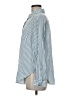 Torrid Stripes Blue Long Sleeve Button-Down Shirt Size Med Plus (00) - photo 5