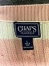Chaps 100% Cotton Stripes Pink Pullover Sweater Size L - photo 7