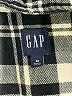 Gap 100% Cotton Plaid Black Long Sleeve Button-Down Shirt Size M - photo 7