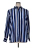 Nine West 100% Polyester Stripes Blue Long Sleeve Blouse Size XL - photo 1