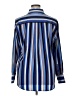 Nine West 100% Polyester Stripes Blue Long Sleeve Blouse Size XL - photo 2