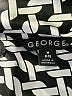 George Houndstooth Silver Long Sleeve Blouse Size M - photo 7